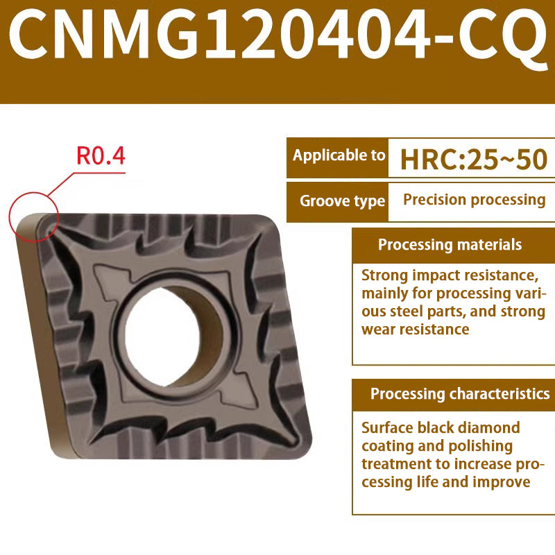 116-CNMG120404 turning blade 120408 steel stainless steel aluminum diamond outer circle alloy blade Shandong Denso Pricision Tools Co.,Ltd.